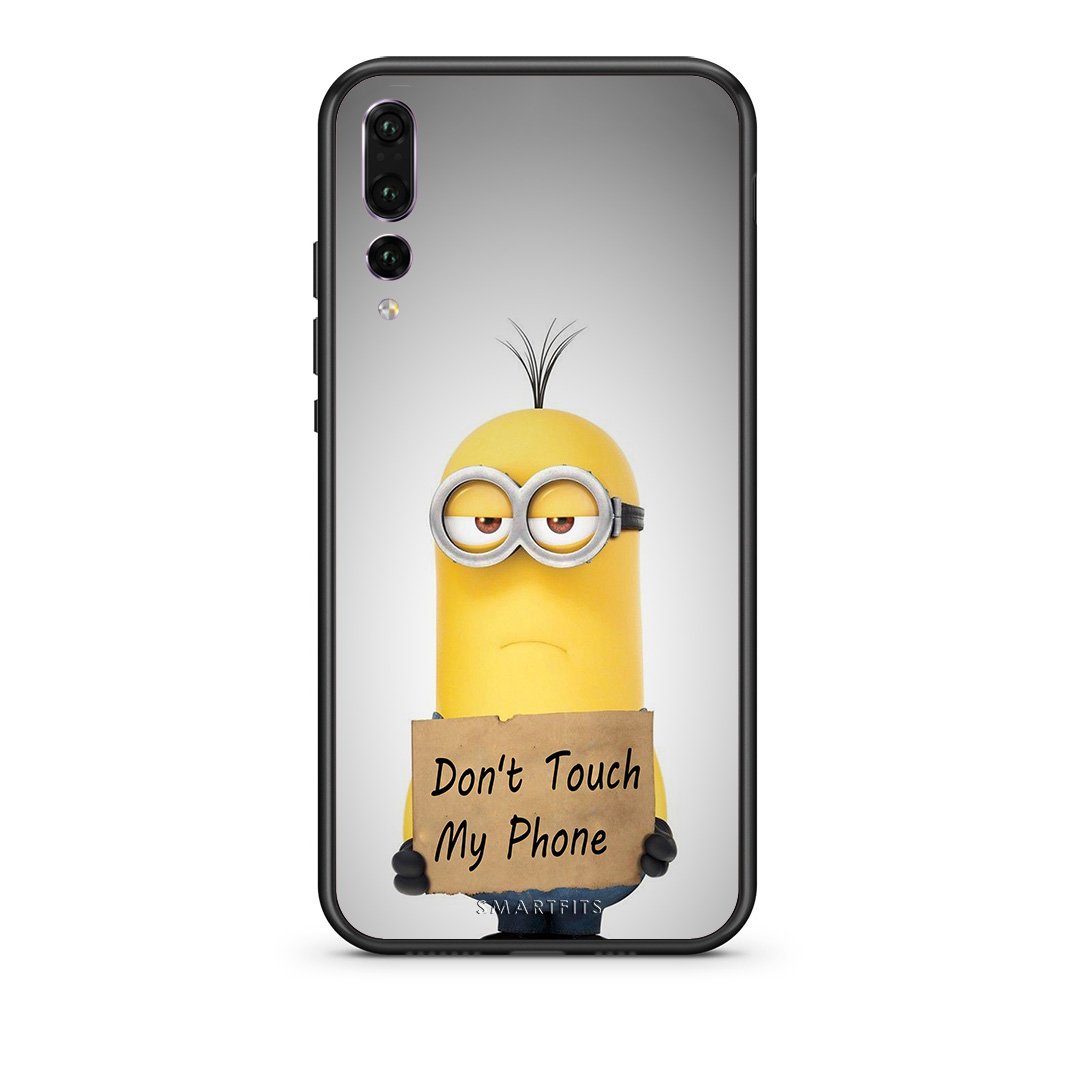 4 - huawei p20 pro Minion Text case, cover, bumper