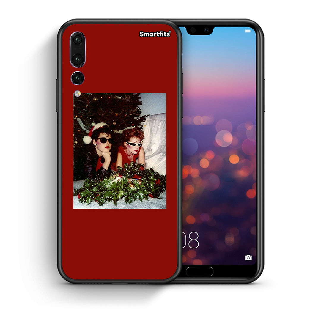 Θήκη Huawei P20 Pro Waiting For Xmas από τη Smartfits με σχέδιο στο πίσω μέρος και μαύρο περίβλημα | Huawei P20 Pro Waiting For Xmas case with colorful back and black bezels