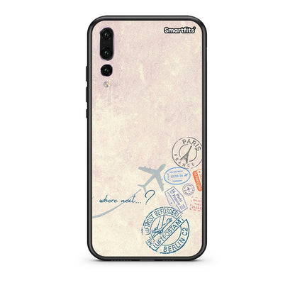 huawei p20 pro Where Next Θήκη από τη Smartfits με σχέδιο στο πίσω μέρος και μαύρο περίβλημα | Smartphone case with colorful back and black bezels by Smartfits