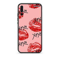 Thumbnail for huawei p20 pro XOXO Lips θήκη από τη Smartfits με σχέδιο στο πίσω μέρος και μαύρο περίβλημα | Smartphone case with colorful back and black bezels by Smartfits