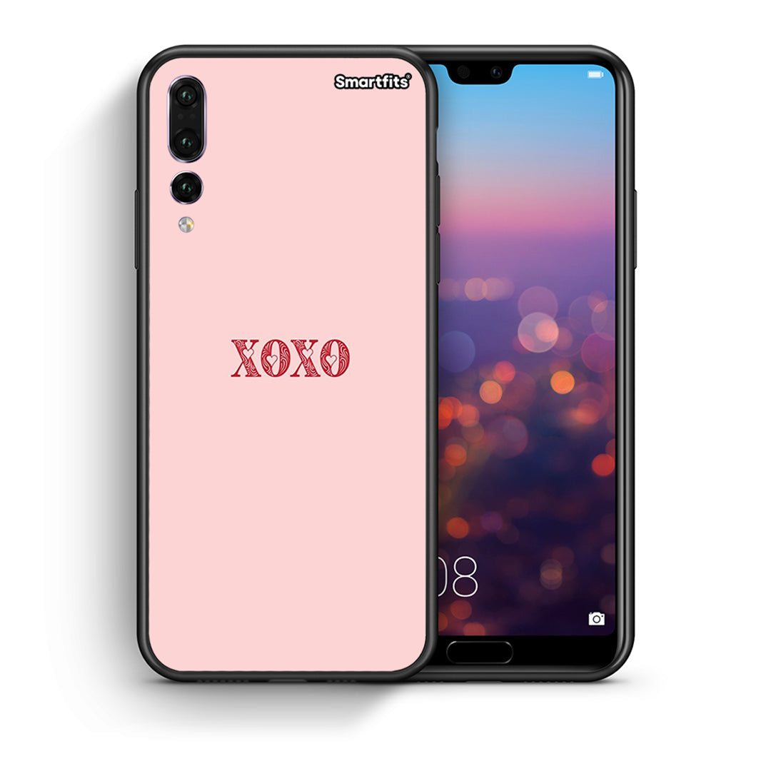 Θήκη Huawei P20 Pro XOXO Love από τη Smartfits με σχέδιο στο πίσω μέρος και μαύρο περίβλημα | Huawei P20 Pro XOXO Love case with colorful back and black bezels
