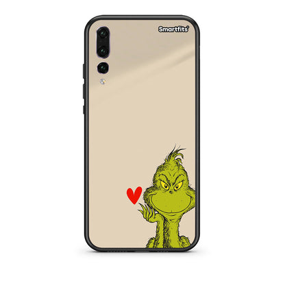 huawei p20 pro Xmas Grinch θήκη από τη Smartfits με σχέδιο στο πίσω μέρος και μαύρο περίβλημα | Smartphone case with colorful back and black bezels by Smartfits
