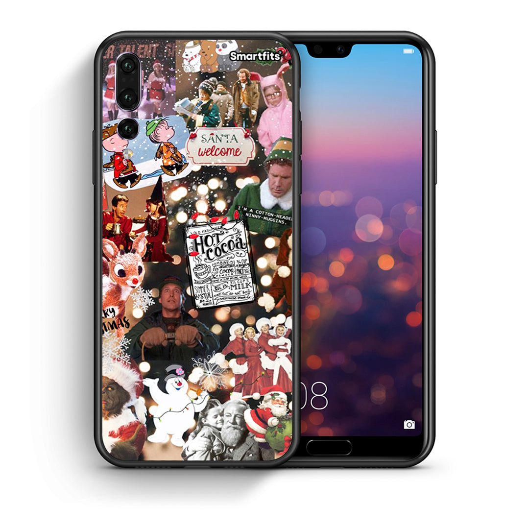 Θήκη Huawei P20 Pro Xmas Movies από τη Smartfits με σχέδιο στο πίσω μέρος και μαύρο περίβλημα | Huawei P20 Pro Xmas Movies case with colorful back and black bezels