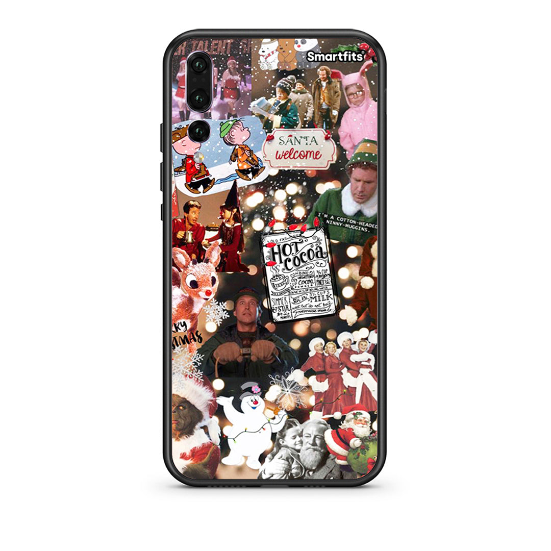 huawei p20 pro Xmas Movies θήκη από τη Smartfits με σχέδιο στο πίσω μέρος και μαύρο περίβλημα | Smartphone case with colorful back and black bezels by Smartfits
