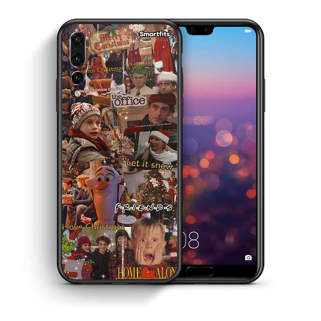 Θήκη Huawei P20 Pro Xmas Wishes από τη Smartfits με σχέδιο στο πίσω μέρος και μαύρο περίβλημα | Huawei P20 Pro Xmas Wishes case with colorful back and black bezels