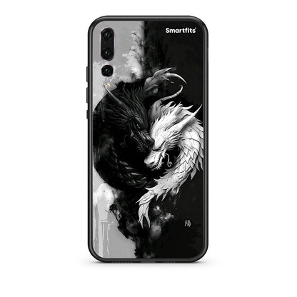huawei p20 pro Yin Yang Θήκη από τη Smartfits με σχέδιο στο πίσω μέρος και μαύρο περίβλημα | Smartphone case with colorful back and black bezels by Smartfits