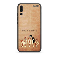 Thumbnail for huawei p20 pro You Go Girl θήκη από τη Smartfits με σχέδιο στο πίσω μέρος και μαύρο περίβλημα | Smartphone case with colorful back and black bezels by Smartfits