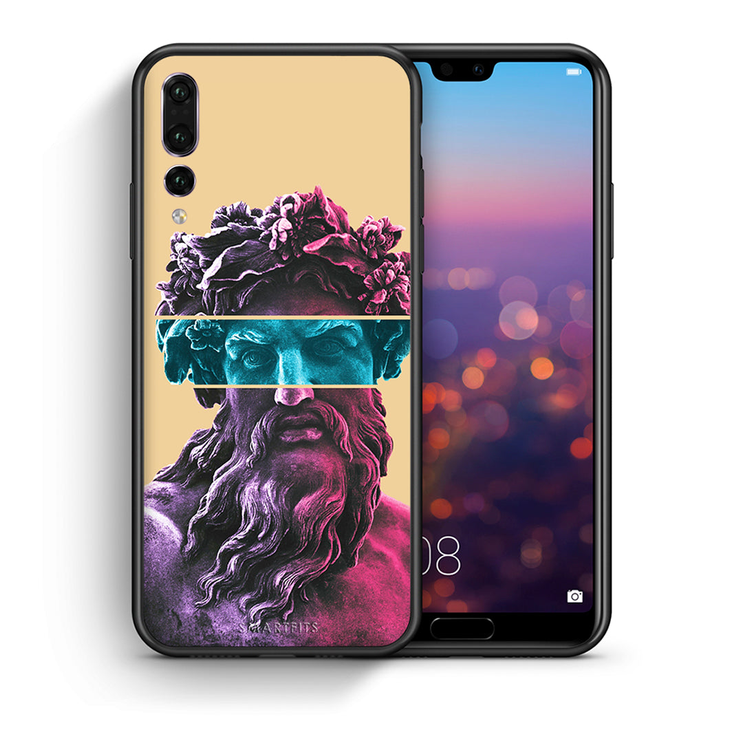 Θήκη Αγίου Βαλεντίνου Huawei P20 Pro Zeus Art από τη Smartfits με σχέδιο στο πίσω μέρος και μαύρο περίβλημα | Huawei P20 Pro Zeus Art case with colorful back and black bezels