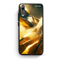 Thumbnail for Huawei P20 Real Gold θήκη από τη Smartfits με σχέδιο στο πίσω μέρος και μαύρο περίβλημα | Smartphone case with colorful back and black bezels by Smartfits