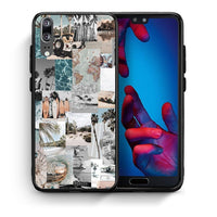 Thumbnail for Θήκη Huawei P20 Retro Beach Life από τη Smartfits με σχέδιο στο πίσω μέρος και μαύρο περίβλημα | Huawei P20 Retro Beach Life case with colorful back and black bezels
