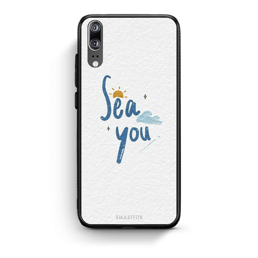 Huawei P20 Sea You Θήκη από τη Smartfits με σχέδιο στο πίσω μέρος και μαύρο περίβλημα | Smartphone case with colorful back and black bezels by Smartfits