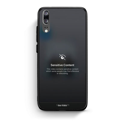 Huawei P20 Sensitive Content θήκη από τη Smartfits με σχέδιο στο πίσω μέρος και μαύρο περίβλημα | Smartphone case with colorful back and black bezels by Smartfits