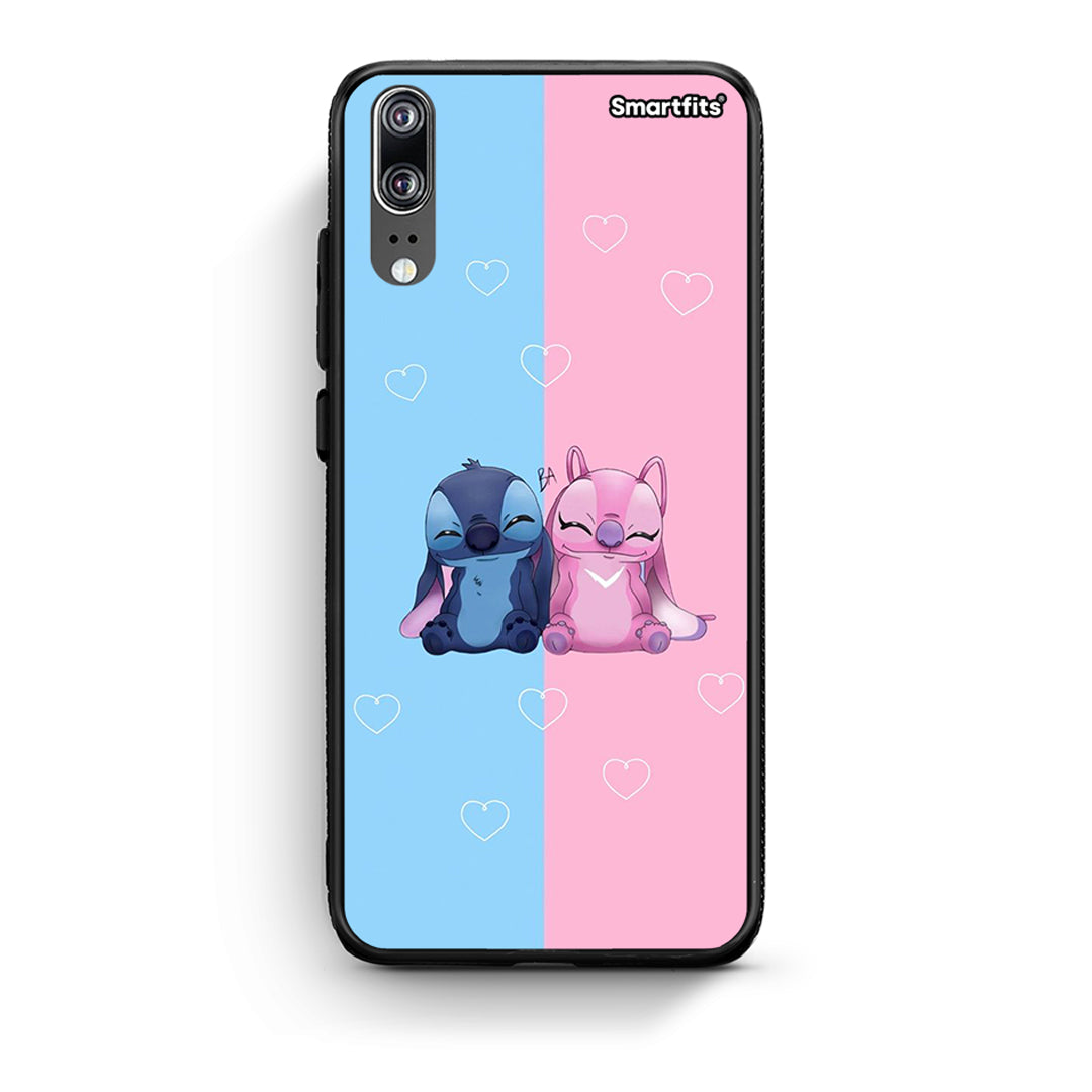 Huawei P20 Stitch And Angel θήκη από τη Smartfits με σχέδιο στο πίσω μέρος και μαύρο περίβλημα | Smartphone case with colorful back and black bezels by Smartfits