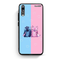 Thumbnail for Huawei P20 Stitch And Angel θήκη από τη Smartfits με σχέδιο στο πίσω μέρος και μαύρο περίβλημα | Smartphone case with colorful back and black bezels by Smartfits