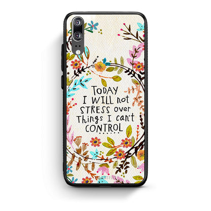 Huawei P20 Stress Over θήκη από τη Smartfits με σχέδιο στο πίσω μέρος και μαύρο περίβλημα | Smartphone case with colorful back and black bezels by Smartfits