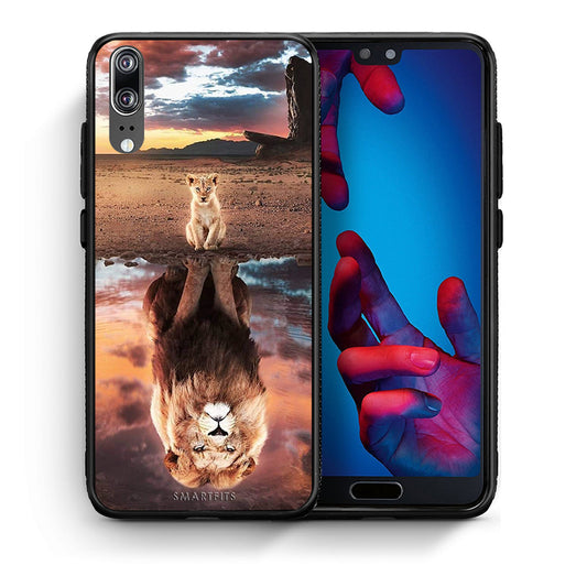 Θήκη Αγίου Βαλεντίνου Huawei P20 Sunset Dreams από τη Smartfits με σχέδιο στο πίσω μέρος και μαύρο περίβλημα | Huawei P20 Sunset Dreams case with colorful back and black bezels