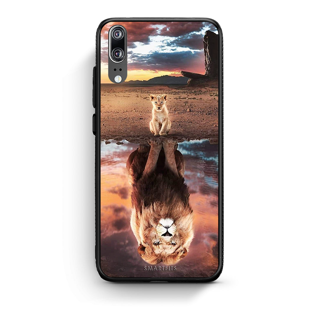 Huawei P20 Sunset Dreams Θήκη Αγίου Βαλεντίνου από τη Smartfits με σχέδιο στο πίσω μέρος και μαύρο περίβλημα | Smartphone case with colorful back and black bezels by Smartfits