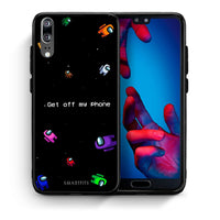 Thumbnail for Θήκη Huawei P20 AFK Text από τη Smartfits με σχέδιο στο πίσω μέρος και μαύρο περίβλημα | Huawei P20 AFK Text case with colorful back and black bezels