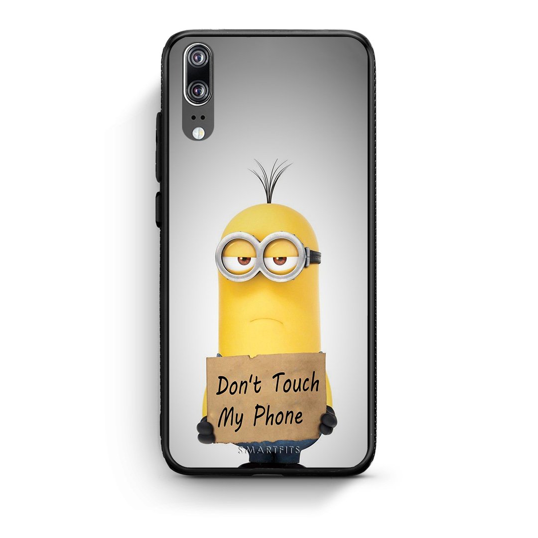 4 - Huawei P20 Minion Text case, cover, bumper