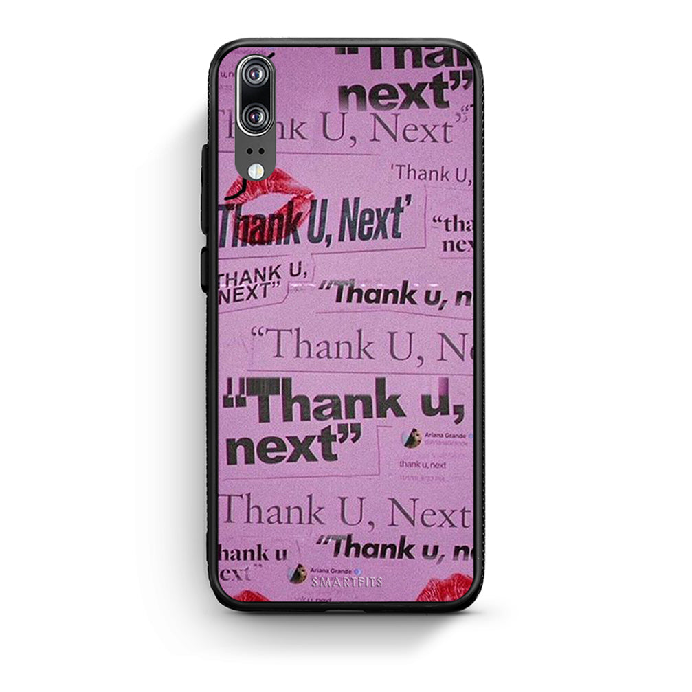 Huawei P20 Thank You Next Θήκη Αγίου Βαλεντίνου από τη Smartfits με σχέδιο στο πίσω μέρος και μαύρο περίβλημα | Smartphone case with colorful back and black bezels by Smartfits