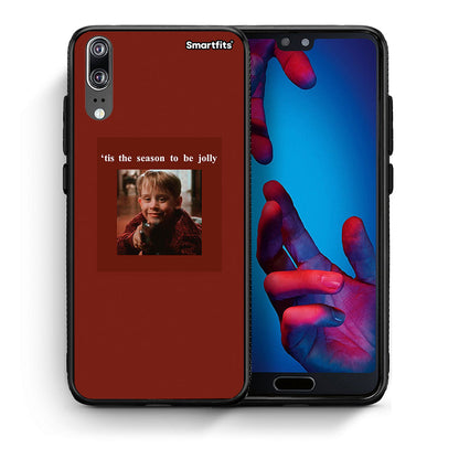 Θήκη Huawei P20 Xmas Ultimate Spirit από τη Smartfits με σχέδιο στο πίσω μέρος και μαύρο περίβλημα | Huawei P20 Xmas Ultimate Spirit case with colorful back and black bezels