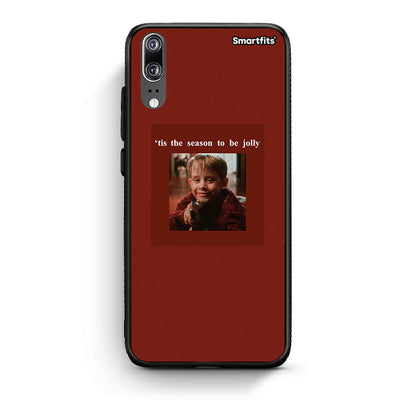 Huawei P20 Xmas Ultimate Spirit θήκη από τη Smartfits με σχέδιο στο πίσω μέρος και μαύρο περίβλημα | Smartphone case with colorful back and black bezels by Smartfits