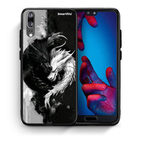 Thumbnail for Θήκη Huawei P20 Yin Yang από τη Smartfits με σχέδιο στο πίσω μέρος και μαύρο περίβλημα | Huawei P20 Yin Yang case with colorful back and black bezels