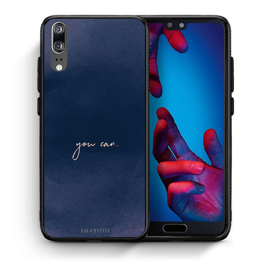 Θήκη Huawei P20 You Can από τη Smartfits με σχέδιο στο πίσω μέρος και μαύρο περίβλημα | Huawei P20 You Can case with colorful back and black bezels