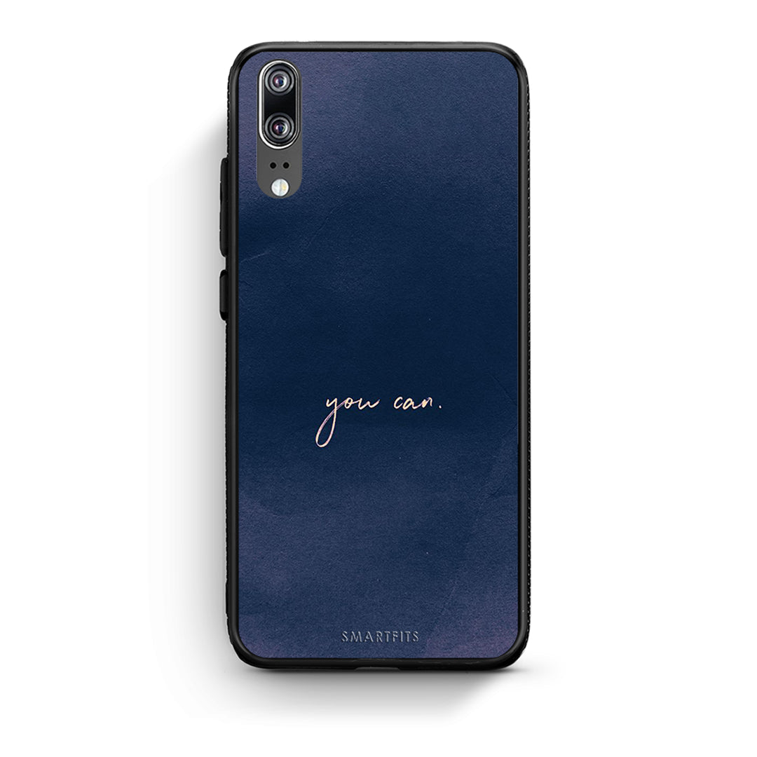 Huawei P20 You Can θήκη από τη Smartfits με σχέδιο στο πίσω μέρος και μαύρο περίβλημα | Smartphone case with colorful back and black bezels by Smartfits