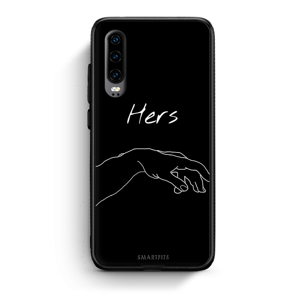 Huawei P30 Aeshetic Love 1 Θήκη Αγίου Βαλεντίνου από τη Smartfits με σχέδιο στο πίσω μέρος και μαύρο περίβλημα | Smartphone case with colorful back and black bezels by Smartfits
