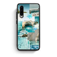 Thumbnail for Huawei P30 Aesthetic Summer Θήκη από τη Smartfits με σχέδιο στο πίσω μέρος και μαύρο περίβλημα | Smartphone case with colorful back and black bezels by Smartfits