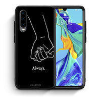 Thumbnail for Θήκη Αγίου Βαλεντίνου Huawei P30 Always & Forever 1 από τη Smartfits με σχέδιο στο πίσω μέρος και μαύρο περίβλημα | Huawei P30 Always & Forever 1 case with colorful back and black bezels