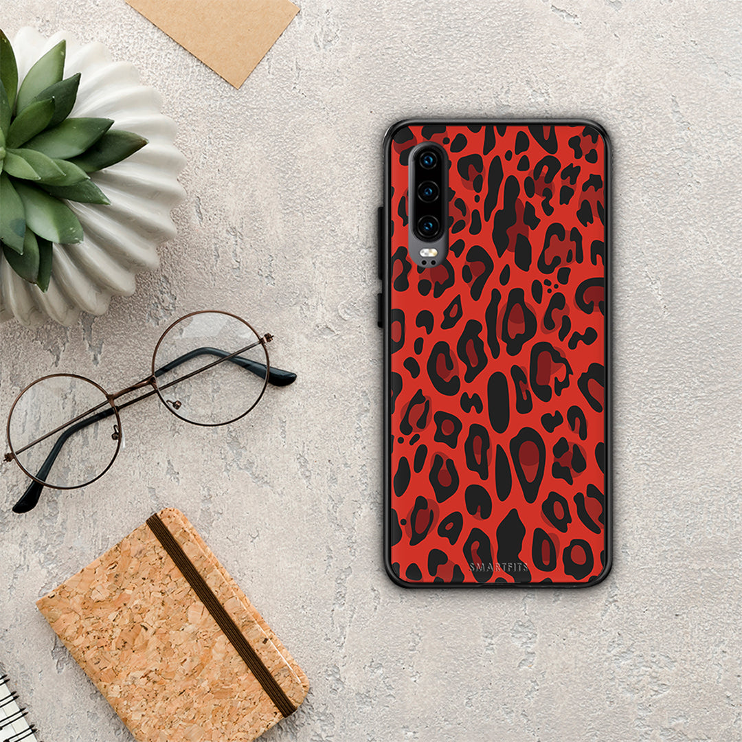 Animal Red Leopard - Huawei P30 θήκη