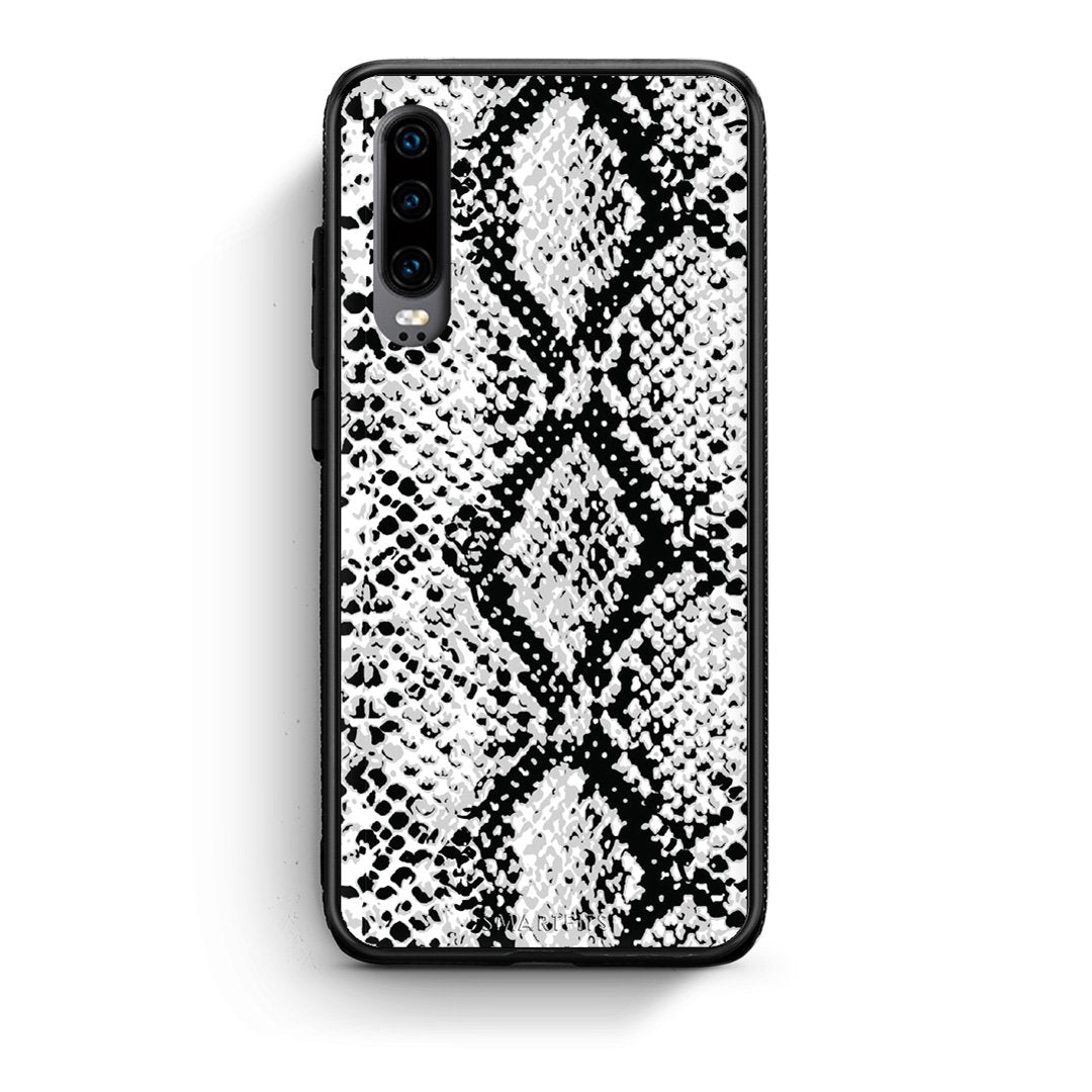24 - Huawei P30  White Snake Animal case, cover, bumper