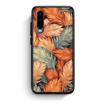 Huawei P30 Autumn Leaves Θήκη από τη Smartfits με σχέδιο στο πίσω μέρος και μαύρο περίβλημα | Smartphone case with colorful back and black bezels by Smartfits
