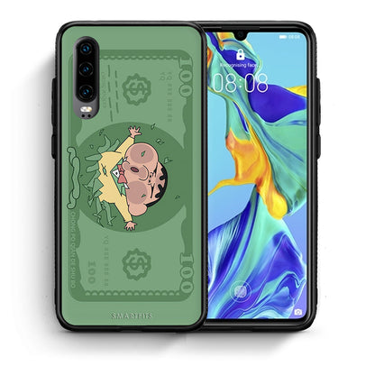 Θήκη Αγίου Βαλεντίνου Huawei P30 Big Money από τη Smartfits με σχέδιο στο πίσω μέρος και μαύρο περίβλημα | Huawei P30 Big Money case with colorful back and black bezels