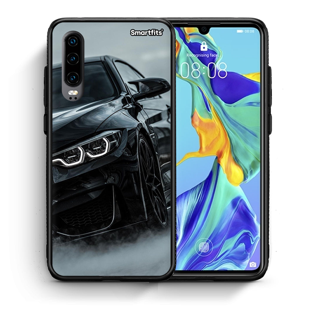 Θήκη Huawei P30 Black BMW από τη Smartfits με σχέδιο στο πίσω μέρος και μαύρο περίβλημα | Huawei P30 Black BMW case with colorful back and black bezels