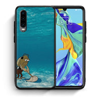 Thumbnail for Θήκη Huawei P30 Clean The Ocean από τη Smartfits με σχέδιο στο πίσω μέρος και μαύρο περίβλημα | Huawei P30 Clean The Ocean case with colorful back and black bezels