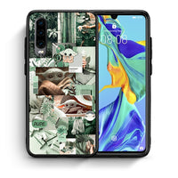 Thumbnail for Θήκη Αγίου Βαλεντίνου Huawei P30 Collage Dude από τη Smartfits με σχέδιο στο πίσω μέρος και μαύρο περίβλημα | Huawei P30 Collage Dude case with colorful back and black bezels