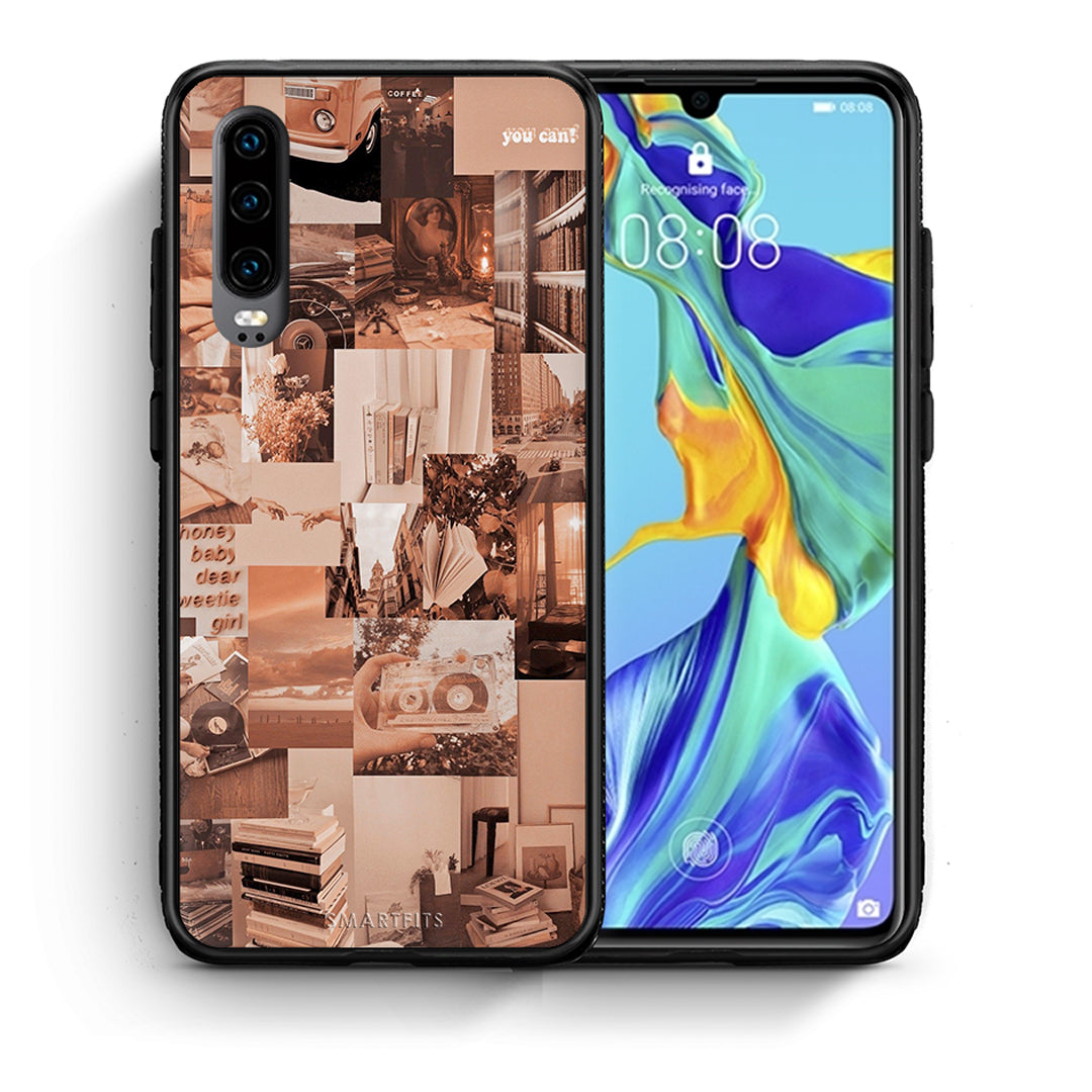 Θήκη Αγίου Βαλεντίνου Huawei P30 Collage You Can από τη Smartfits με σχέδιο στο πίσω μέρος και μαύρο περίβλημα | Huawei P30 Collage You Can case with colorful back and black bezels