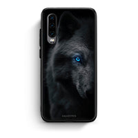 Thumbnail for Huawei P30 Dark Wolf θήκη από τη Smartfits με σχέδιο στο πίσω μέρος και μαύρο περίβλημα | Smartphone case with colorful back and black bezels by Smartfits