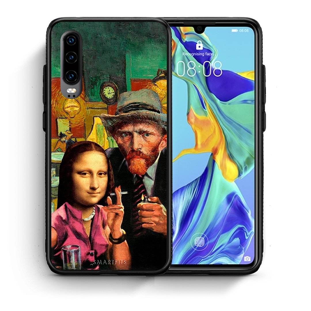 Θήκη Huawei P30 Funny Art από τη Smartfits με σχέδιο στο πίσω μέρος και μαύρο περίβλημα | Huawei P30 Funny Art case with colorful back and black bezels