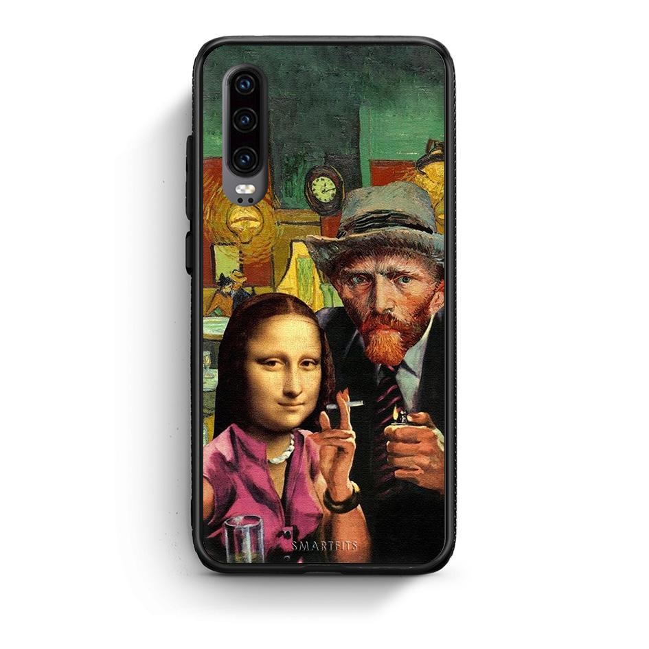 Huawei P30 Funny Art θήκη από τη Smartfits με σχέδιο στο πίσω μέρος και μαύρο περίβλημα | Smartphone case with colorful back and black bezels by Smartfits