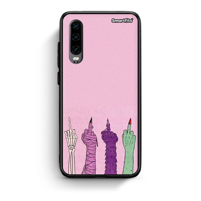 Huawei P30 Halloween Be A Lady Θήκη από τη Smartfits με σχέδιο στο πίσω μέρος και μαύρο περίβλημα | Smartphone case with colorful back and black bezels by Smartfits