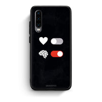 Thumbnail for Huawei P30 Heart Vs Brain Θήκη Αγίου Βαλεντίνου από τη Smartfits με σχέδιο στο πίσω μέρος και μαύρο περίβλημα | Smartphone case with colorful back and black bezels by Smartfits