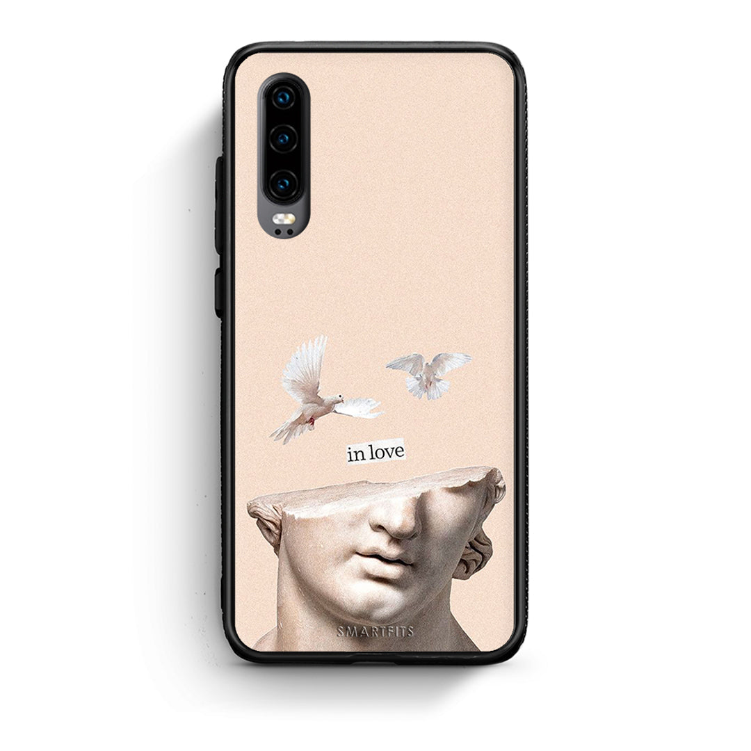 Huawei P30 In Love θήκη από τη Smartfits με σχέδιο στο πίσω μέρος και μαύρο περίβλημα | Smartphone case with colorful back and black bezels by Smartfits