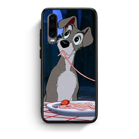 Thumbnail for Huawei P30 Lady And Tramp 1 Θήκη Αγίου Βαλεντίνου από τη Smartfits με σχέδιο στο πίσω μέρος και μαύρο περίβλημα | Smartphone case with colorful back and black bezels by Smartfits