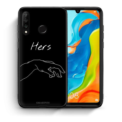 Θήκη Αγίου Βαλεντίνου Huawei P30 Lite Aeshetic Love 1 από τη Smartfits με σχέδιο στο πίσω μέρος και μαύρο περίβλημα | Huawei P30 Lite Aeshetic Love 1 case with colorful back and black bezels
