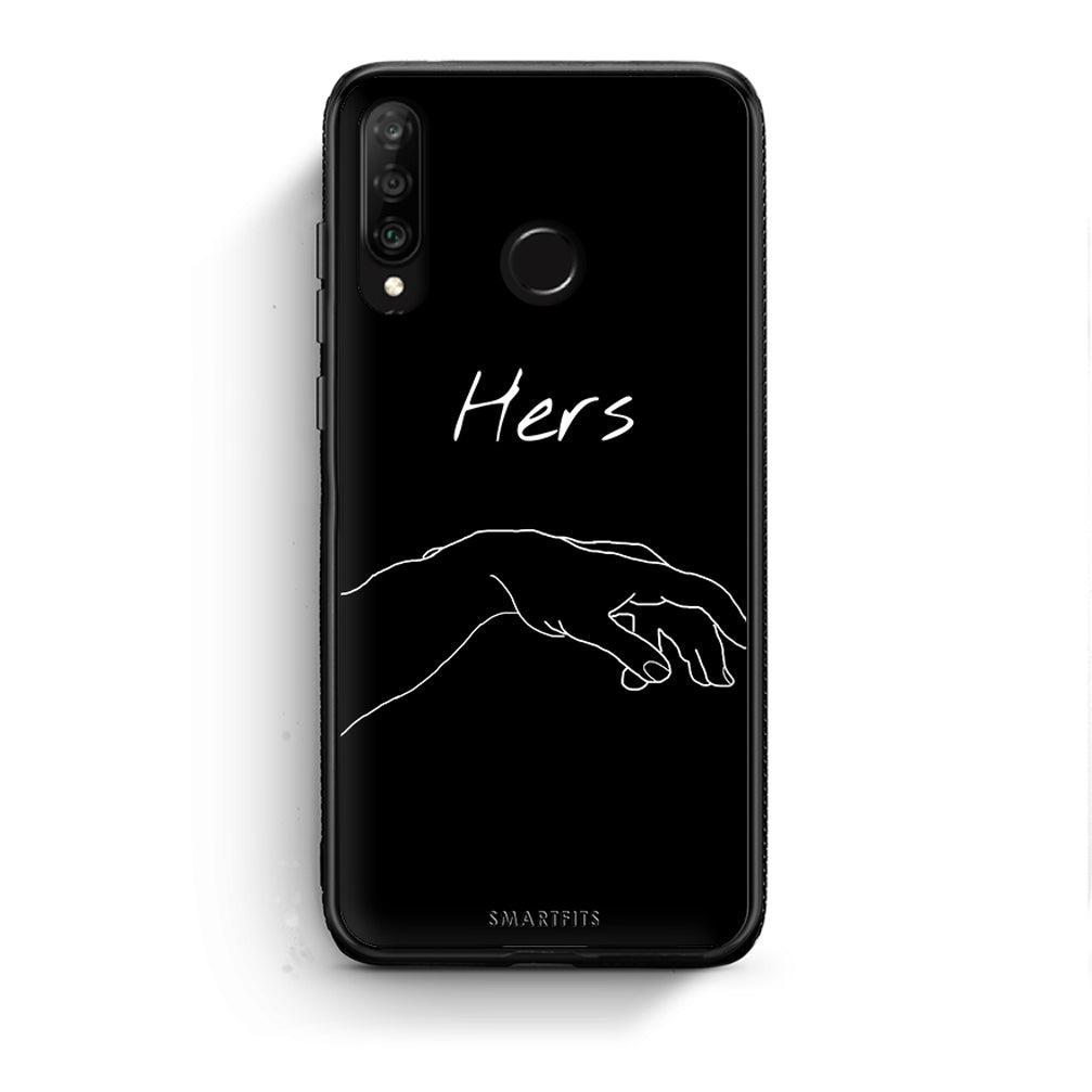 Huawei P30 Lite Aeshetic Love 1 Θήκη Αγίου Βαλεντίνου από τη Smartfits με σχέδιο στο πίσω μέρος και μαύρο περίβλημα | Smartphone case with colorful back and black bezels by Smartfits