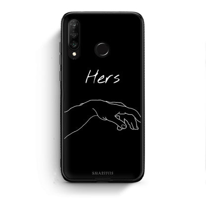 Huawei P30 Lite Aeshetic Love 1 Θήκη Αγίου Βαλεντίνου από τη Smartfits με σχέδιο στο πίσω μέρος και μαύρο περίβλημα | Smartphone case with colorful back and black bezels by Smartfits